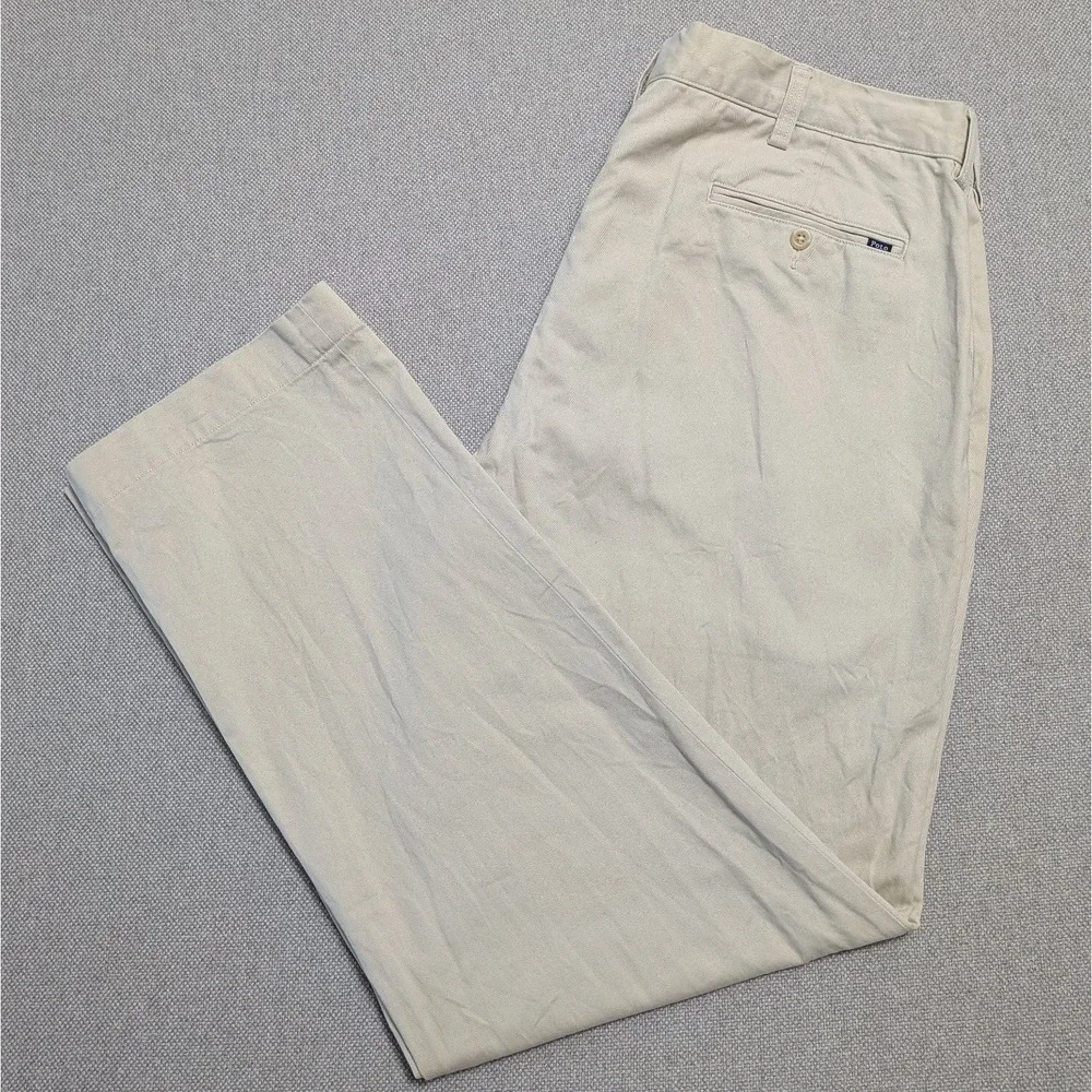 Polo Ralph Lauren Chinos Men's Khaki 40x32 Classic Fit Cotton Pants